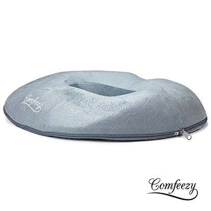  Donut Tailbone & Coccyx Cushion | Pain Relief Pillow For Hemorrhoid, Prostate, Pregnancy, Post Natal, Post Surgery And Sciatica | 550g Pure Memory Foam Provides Luxury Comfort