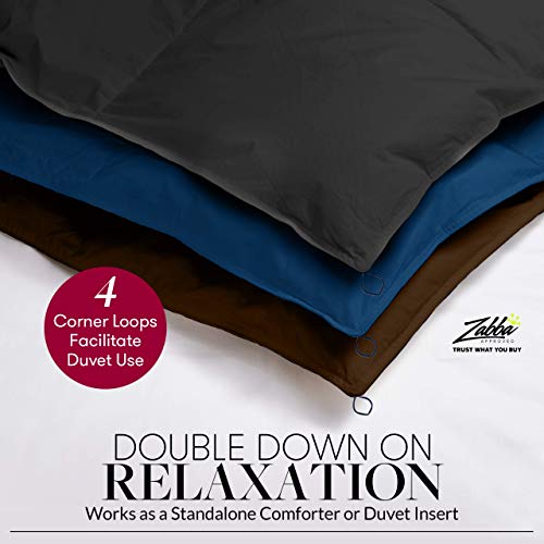  Luxury Linens King/California King Size Comforter - 1600 Series Down Alternative Home Bedding & Duvet Insert - Slate Gray