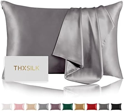  100% Silk Pillowcase For Hair And Skin, Both Sides Grade 6A+ Mulberry Silk Pillow Case With Hidden Zipper, Soft & Smooth White Pillowcases(1pc, Queen Size 20"x30")