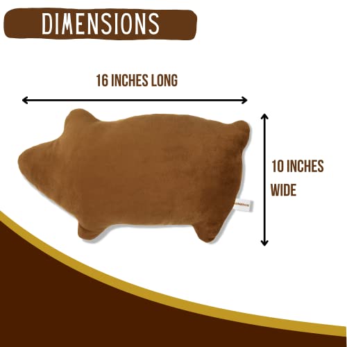  SOMOMEX Marranitos Pillow - Mexican Bread Pillow - Pan Dulce Pillow - Puerquito Almohada For Desk Office Travel - Face Pillow - Plush Squishy Pillow - Novelty Pillow - Mexican Gift - Mexican Decor