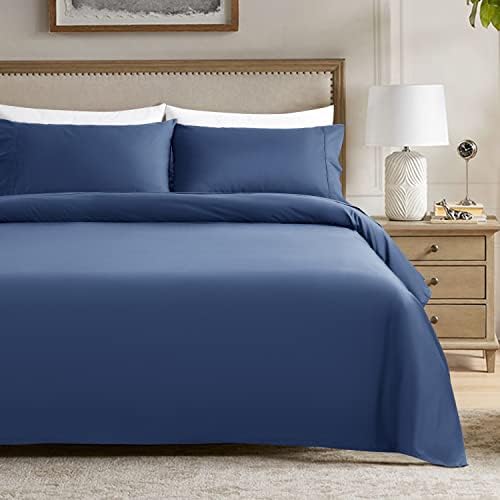  1200 Thread Count Cotton King Size Sheets, Luxury 5-Star Hotel 100% Egyptian Cotton Sheets Set, Sateen Weave For Soft Feel, Fits Mattress Upto 16" DEEP Pocket - 4 Piece(White, King)