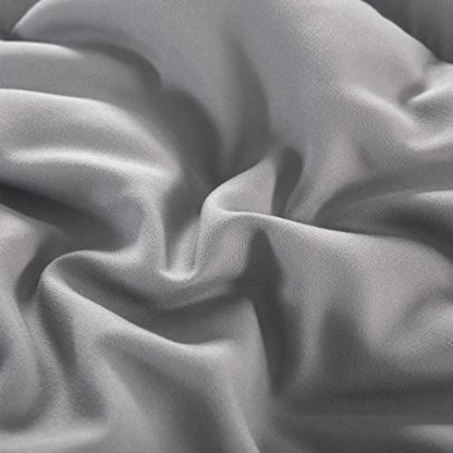 GUHER Comforter Duvet Insert(Cal-King, Grey)- Box Stitched Quilted Comforter-All Season Down Alternative Comforter With Corner Tabs