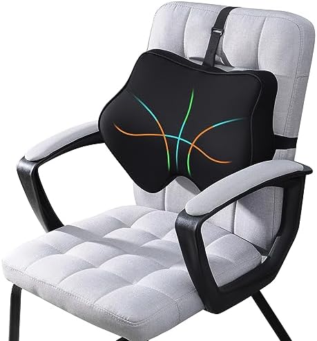  Anzhixiu Lumbar Support Pillow For Office Chair Help Sit More Upright - Lumbar Support Pillow For Scientific Lower Back Support Leaves More Sit Space - Standard
