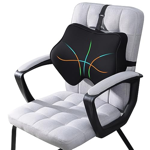  Anzhixiu Lumbar Support Pillow For Office Chair Help Sit More Upright - Lumbar Support Pillow For Scientific Lower Back Support Leaves More Sit Space - Standard