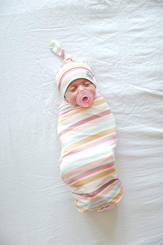  Large Premium Knit Baby Swaddle Receiving Blanket "Belle" By Copper Pearl