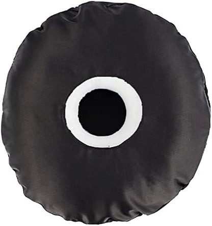  HapiPoppy Detachable Piercing Pillow With Silk Pillowcase, Easy To Clean Ear Pillow With Hole For Side Sleepers, Ear Pain, Head, Cnh, Pressure Sore | Washable Donut Smooth Guard Pillows Champagne