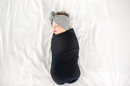 Copper Pearl Large Premium Knit Baby Swaddle Receiving Blanket Midnight