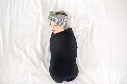  Copper Pearl Large Premium Knit Baby Swaddle Receiving Blanket Midnight
