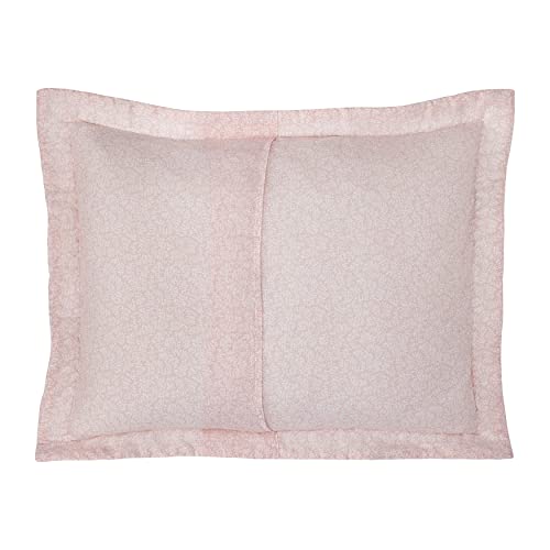  Laura Ashley Home - Queen Quilt Set, Cotton Reversible Bedding With Matching Shams, Home Decor Ideal For All Seasons (Honeysuckle Pink, Queen)