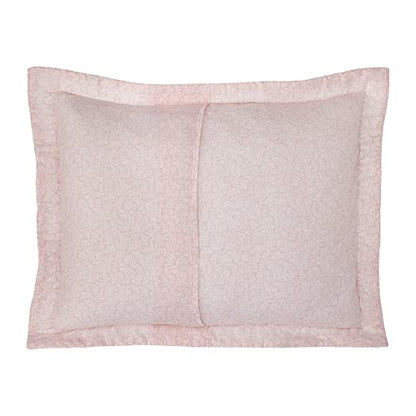  Laura Ashley Home - Queen Quilt Set, Cotton Reversible Bedding With Matching Shams, Home Decor Ideal For All Seasons (Honeysuckle Pink, Queen)