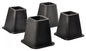  Home-it 5 To 6-inch SUPER QUALITY Black Bed Risers, Helps You Storage Under The Bed 4-pack (Black)