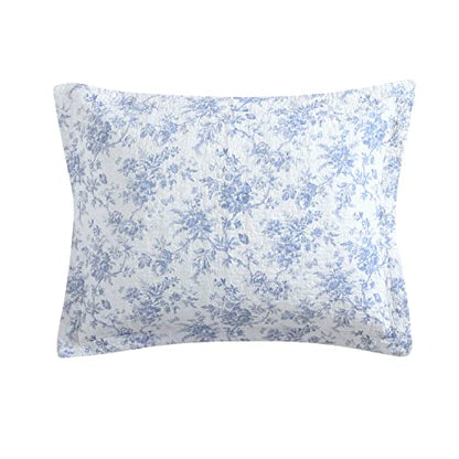 Laura Ashley Home - Daybed Set, Lightweight Bedding With Matching Shams & Pillow Cover, Home Decor For All Seasons (Walled Garden Blue, Daybed)