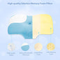  Ergonomic Contour Pillow, Cervical Memory Foam Pillows For Pain Relief Sleeping, Hollow Odorless Orthopedic Bed Pillow Support For Side Back Stomach Sleeper