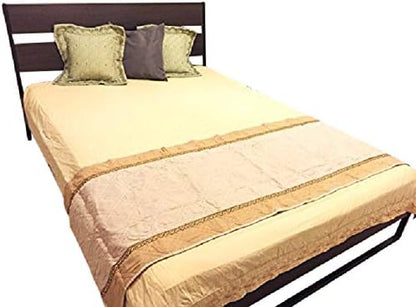  OctoRose Quilted Micro Suede Bed Runner Scarf Protector Slipcover Pad For Pets V2 (26x96, Brown)