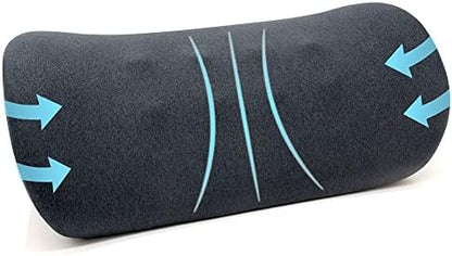  Lumbar Support Pillow For Office Chair And Car Seat Memory Foam Lower Back Lumbar Support Cushion Ergonomic Back Support Pillow For Back Pain Relief With Skin Affinity Cover