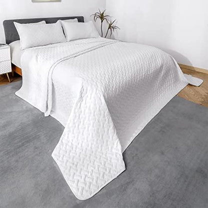  OFIXI Oversized King Plus 128"x120" Quilt Set 3 Pieces Extra Large King Size Bedspreads Lightweight Summer Comforter Reversible Coverlet Bed Cover For All Season, Sage Green
