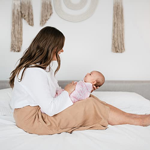  Aden + Anais Essentials Swaddle Blanket, Muslin Blankets For Girls & Boys, Baby Receiving Swaddles, Newborn Gifts, Infant Shower Items, Toddler Gift, Wearable Swaddling Set, 4 Pack, Damsel