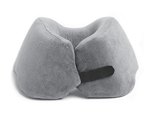  TRAVELREST Nest Patented Memory Foam Travel Pillow/Neck Pillow - Washable - Voted Best Travel Pillow For 2018-2023 By NYTimes Wirecutter - Packs To 1/4 Of Its Size (2 Year Warranty) (Grey)