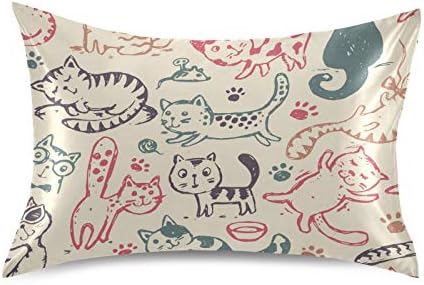  Three Horses Run Satin Pillowcase For Hair And Skin With Envelope Closure, Soft And Cozy, Wrinkle Fade Resistant Satin Pillowcase Size Standard 20x26in