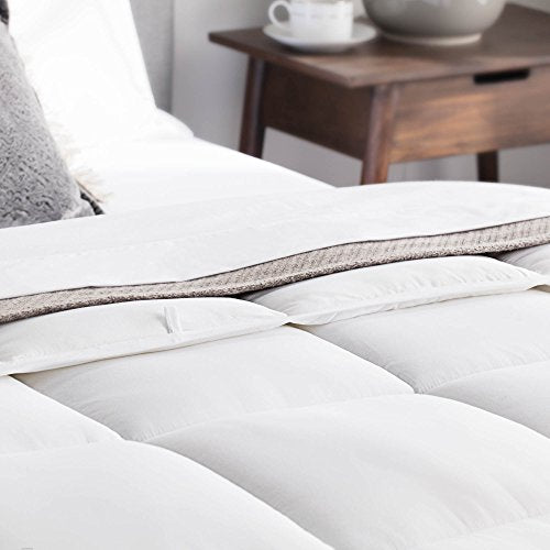  WEEKENDER Hypoallergenic Quilted Down Alternative Hotel-Style Use Insert Or Stand-Alone Comforter-for All Seasons-Corner Duvet Tabs, Full, Classic White