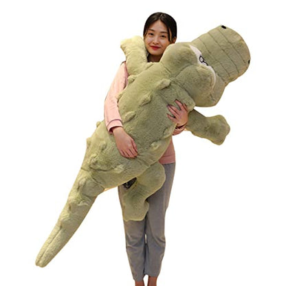  Hofun4U Crocodile Plush Pillow, Alligator Stuffed Animal, Giant Crocodile Plush Body Pillow Home Decor Xmas Valentine’s Birthday Gift For Boys Girls Adults Kids (Shade Green,67 Inch)