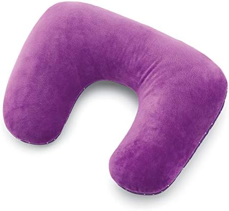  Samsonite 2-in-1 Magic Travel Pillow, Purple/Dots, One Size