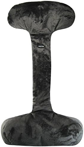  Body Prop Adjustable Over-The-seat Pillow With Buckwheat Hull Filler By VisionX Products For Recliner, Sofa, Couch Neck Pillow (Classic (26"), Brown)