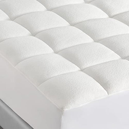 100% Waterproof Mattress Pad Full Size, Quilted Fitted Mattress Protector - Soft Breathable Jacquard Air Fabric - Washable Mattress Cover, Deep Pocket 8"-21", Full