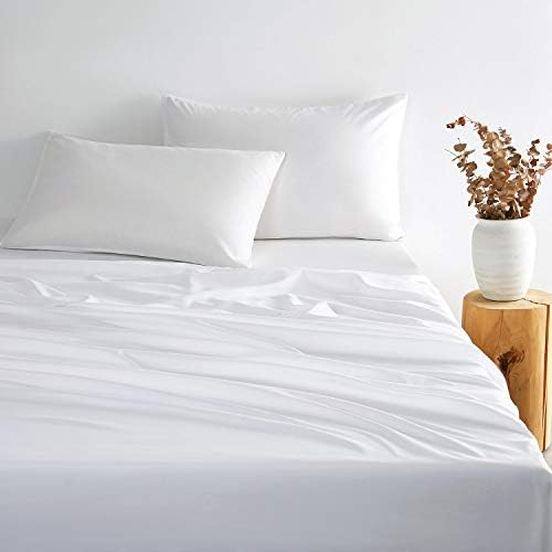  - Light Beige Sheet Set, Plain Solid Color, Soft Microfiber Bedding (4pcs, Queen Size)