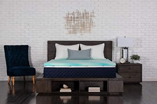  Dreamfoam Bedding 3" Gel Infused Memory Foam Topper, Made In Arizona, Short Queen