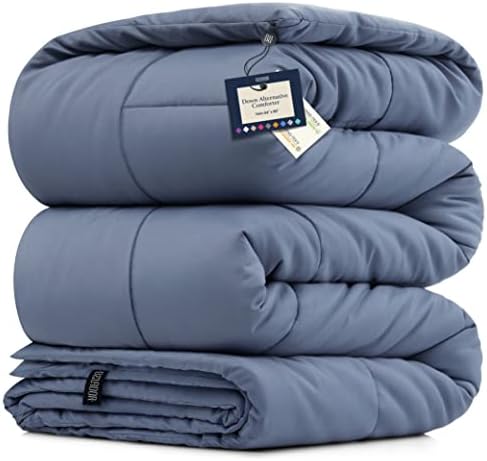  BELADOR Queen Comforter All-Season Duvet Insert Queen Size Bed Comforter - Down Alternative Comforters, Mid-Plush Lightweight Comforter, Box Quilted Siliconized Fiberfill Oeko-Tex Hotel Comforter