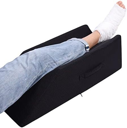  TANYOO Velvet Leg Pillows For Leg Knee Ankle Surgery Recovery, Leg Elevation Pillow For Broken Foot, Good For Leg Pain, Hip And Knee Pain Relief Medium Size For Children And Short Persons