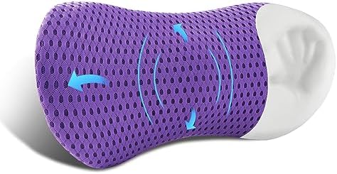  FOUSUPDT Lumbar Pillow, Memory Foam Lumbar Support Pillow For Office Chair And Car Seat, Back Support Pillow For Lower Back Pain Relief, Support Cushion Back Pillow For Sleeping, Driving(Dark Green)
