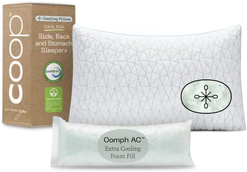  Eden Pillow Queen Size Bed Pillow For Sleeping - Medium Soft Memory Foam Pillows Cooling Gel - Back, Stomach And Side Sleeper Pillow - CertiPUR-US/GREENGUARD Gold
