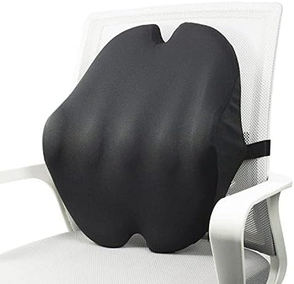  Foamula Vibrating Lumbar Support Pillow, Back Support Pillow With Vibrating Motors For Back Pain Relief, Ergonomic Design With Adjustable Strap For Home Office Chair, Gaming Chair, Car Seat, Plane