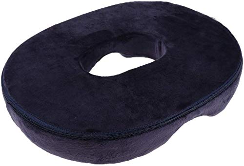  FRECI Donut Cushion Seat Cushion | Pain Relieve Pillow For Hemorrhoid, Pregnancy, Post Natal, Post Surgery, Sciatica - Navy