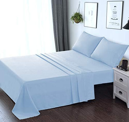  OBA HOME Microfiber Bed Sheet Set - Twin Size (Beige)