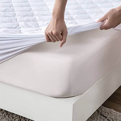  Quilted Waterproof Twin XL Mattress Protector Pad For College Dorm Room Bed Soft Noiseless Fitted Matress Cover With Elastic Pocket