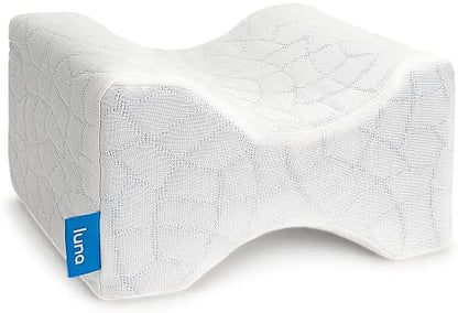  Luna [Memory Foam Pillows Knee Pillow Knee Leg Positioner Pillows Orthopedic Pillow | Knee Pillow For Side Sleepers Lower Back Hip Pain Cooling Pillow Wedge Pillow | Side Sleeper Pillows For Adults