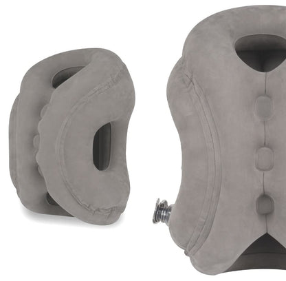  TrekStar Inflatable Travel Neck Pillow | Ergonomic Design | Support Head, Neck Pain For Sleeping Aid In Airplane/Buses/Office/Cars/Trains With Free Eye Mask, Earplugs