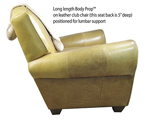 Body Prop Adjustable Over-The-seat Pillow With Buckwheat Hull Filler By VisionX Products For Recliner, Sofa, Couch Neck Pillow (Classic (26"), Brown)