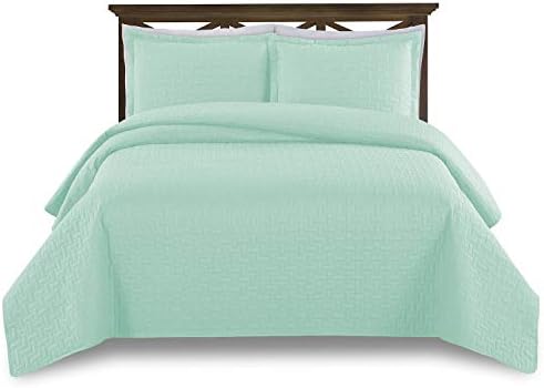  Prime Bedding Manchester 3-Piece Oversized Quilted Bedspread Coverlet Set (Ivory, King)