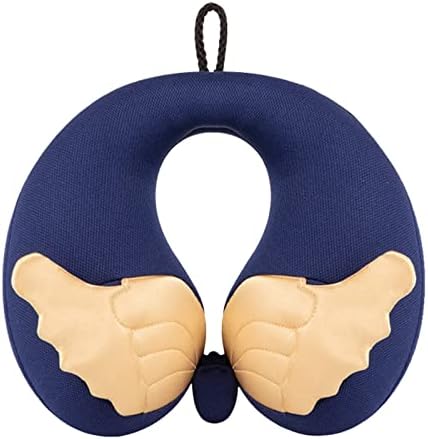  AGACAS Travel Pillow For Kid,Neck Pillow For Airplanes Travel Provides Neck Support,Flight/Car Pillow For Travel Sleeping,Travel Essentials&Great Gift For Toddler, Blue