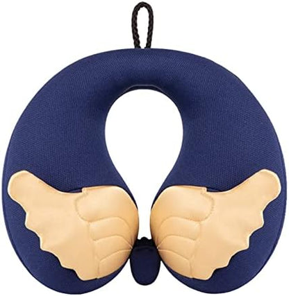  AGACAS Travel Pillow For Kid,Neck Pillow For Airplanes Travel Provides Neck Support,Flight/Car Pillow For Travel Sleeping,Travel Essentials&Great Gift For Toddler, Blue