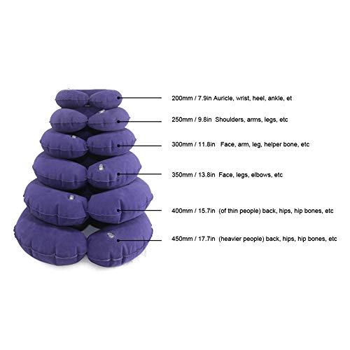  Inflatable Seat Cushions Donut Pillow, Seat Cushion Orthopedic Ring Pillows, Hemorrhoid Treatment Bed Sores Pregnancy Tailbone Pain After Surgery, With Inflatable Pump For Office Chair Elderly (R450)