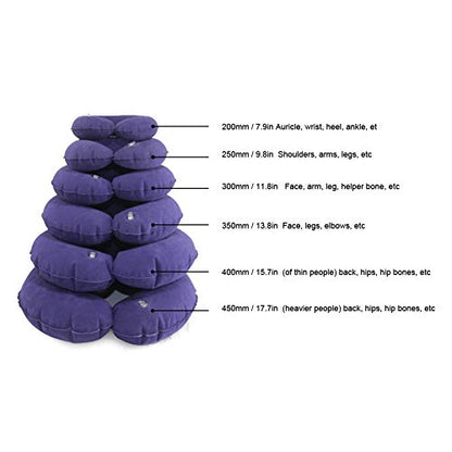  Inflatable Seat Cushions Donut Pillow, Seat Cushion Orthopedic Ring Pillows, Hemorrhoid Treatment Bed Sores Pregnancy Tailbone Pain After Surgery, With Inflatable Pump For Office Chair Elderly (R450)