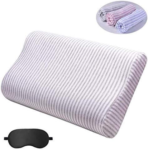  Eucoz Replacement Pillow Case For Contour Pillow,Zippered Pillow Cover For Memory Foam Neck Pillow,Soft Cotton Pillow Protector For Neck Cervical Pillow,Latex Pillow