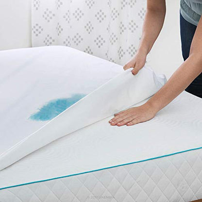  Mattress Protector Twin - Five Sided Twin Mattress Protector Waterproof Mattress Cover – Soft Breathable Bed Protector - Fitted Sheet Style - Deep Pocket Up To 14”
