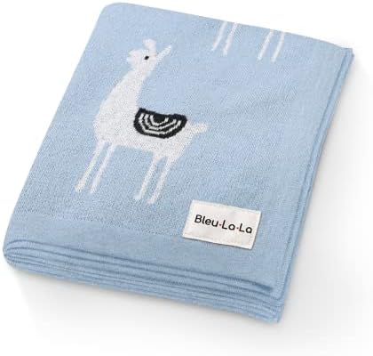  Baby Swaddle Blanket - 100% Luxury Cotton Knit Soft Cozy Lightweight Unisex Receiving Swaddle Crib Stroller Quilt Blanket For Shower Gift Registry For Newborns Infants Toddlers (Sheep - Khaki)