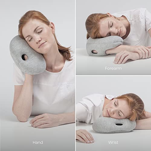  OSTRICH PILLOW MINI Travel Pillow For Airplane Head Support - Travel Accessories For Hand And Arm Rest, Power Nap On Flight And Desk - Sleepy Blue